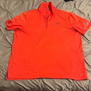 Adidas Men's Vibrant Red Polo Shirt
